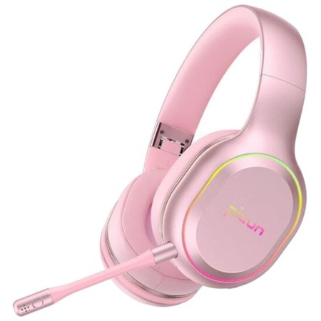 Buy Picun P80S RGB Bluetooth Pink - Gaming Headphones - PowerPlanetOnline