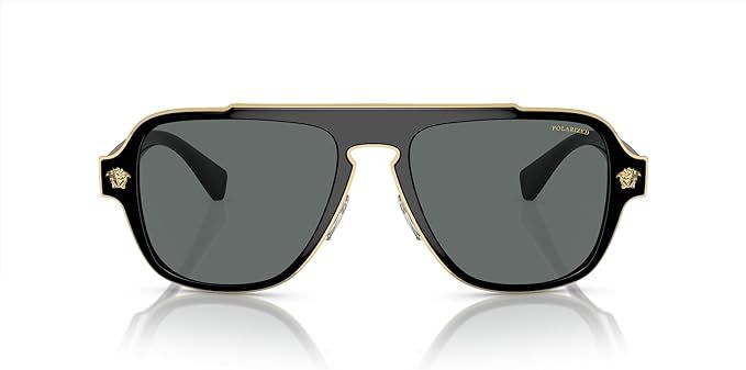Amazon.com: Versace Man Sunglasses Black Frame, Dark Grey Lenses, 56MM : Clothing, Shoes & Jewelry