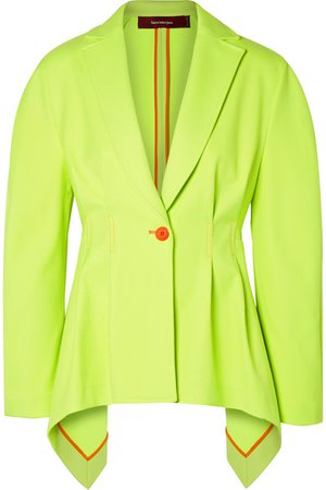 Sies Marjan | Haru neon pleated twill blazer | NET-A-PORTER.COM