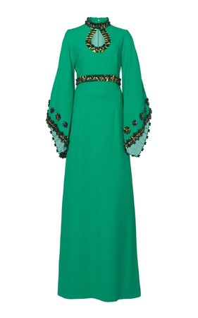 Bead-Embellished Crepe Gown by Andrew Gn | Moda Operandi