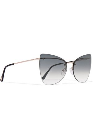 TOM FORD | Cat-eye gold-tone sunglasses | NET-A-PORTER.COM