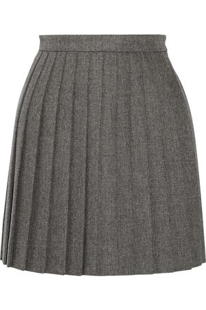 Saint Laurent | Pleated wool mini skirt | NET-A-PORTER.COM