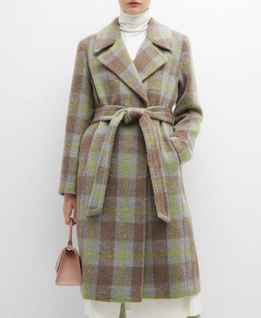 plaid coat Neiman Marcus
