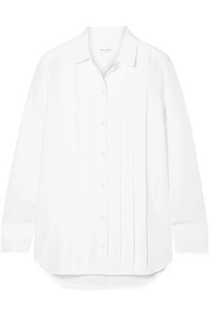 Equipment | Jack pleated washed-silk shirt | NET-A-PORTER.COM