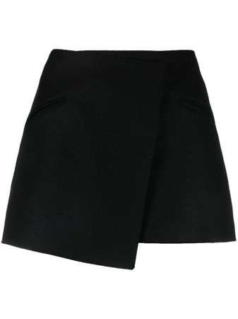 KHAITE Ver Asymmetric raw-cut Wrap Skirt - Farfetch