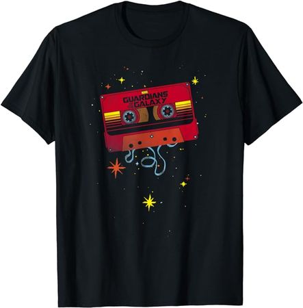 Amazon.com: Marvel Guardians of the Galaxy Awesome Mix Tape Logo T-Shirt : Clothing, Shoes & Jewelry