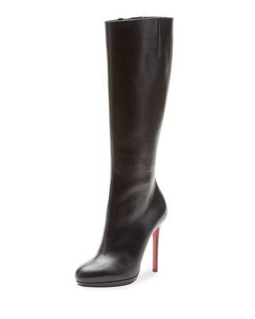 Christian Louboutin Botalili Tall Red Sole Boot | Neiman Marcus