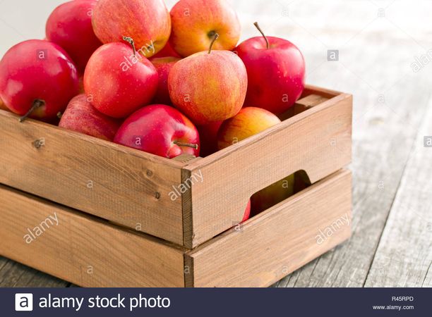 Otoño rojo manzanas Fotografía de stock - Alamy