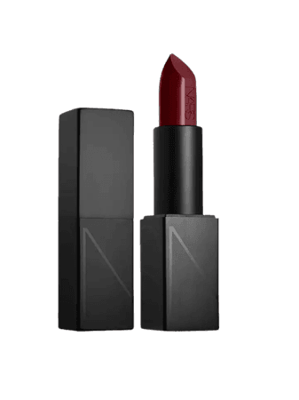 NARS oxblood burgundy lipstick
