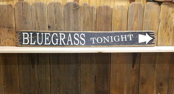 bluegrass music festival sign