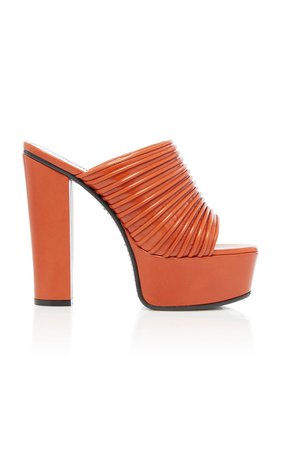 Leather Platform Sandals by Givenchy | Moda Operandi