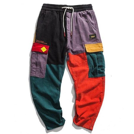 Casual Colorful Hip Hop Street-wear Male Trousers Sweatpants – karisland