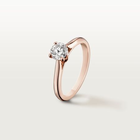 CRN4743600 - Solitario 1895 - Oro rosa, diamante - Cartier