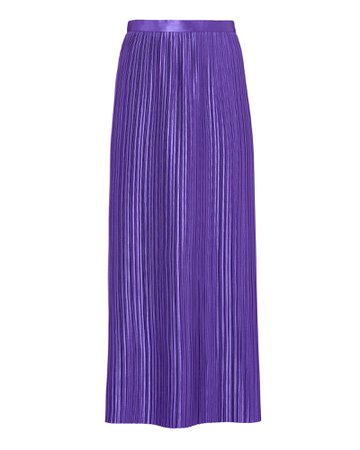 Pleated Purple Midi Skirt | Tibi