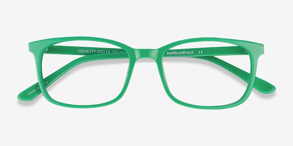 Equality - Rectangle Green Frame Eyeglasses