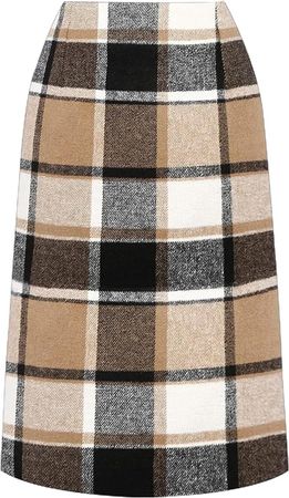 Amazon.com: CYCLAMEN Women's Plaid Skirt High Waisted Bodycon Pencil Mini Midi Skirts 2023 Fall Winter A Line Wool Skirt : Clothing, Shoes & Jewelry