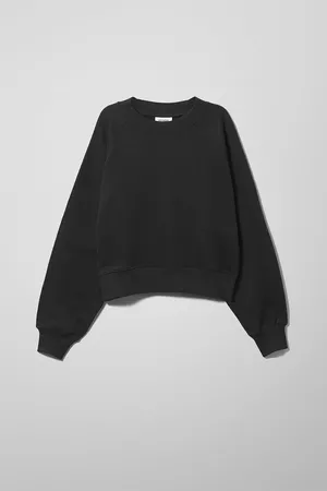 Johanna Oversized Sweatshirt - Black - Hoodies & sweatshirts - Weekday DK
