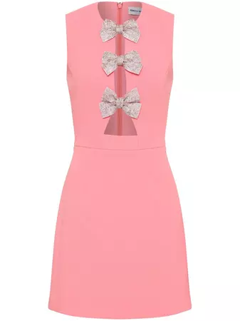 Rebecca Vallance Brittany bow-detail Mini Dress - Farfetch