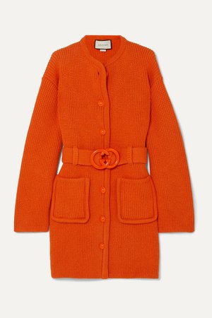 GUCCI Belted wool cardigan