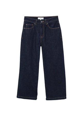 MANGO Relaxed cropped jeans