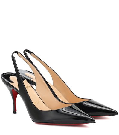 Clare Sling 80 patent leather pumps