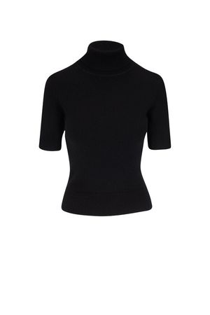 CO Collection - Black Ribbed Turtleneck Sweater | Mitchell Stores