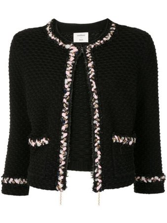 Onefifteen Embellished Cropped Sleeve Tweed Jacket - Farfetch