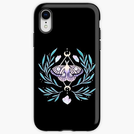 "Moon Moth 01" iPhone Case & Cover by nikury | Redbubble