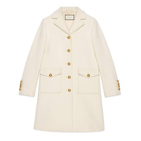 Wool coat with Double G - Gucci Women's Coats 494500ZHW039205