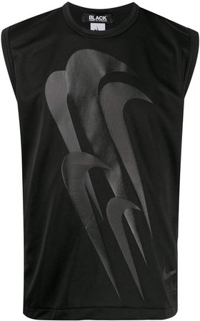 Comme Des Garçons Black x Nike logo sleeveless T-shirt