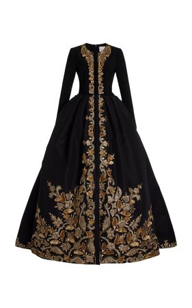 Embroidered Silk Gown By Carolina Herrera | Moda Operandi