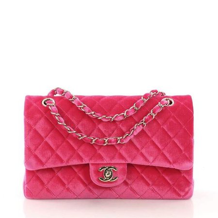 Chanel boy bag pink velvet