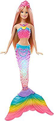 Amazon.com: Barbie Rainbow Lights Mermaid Doll, Blonde: Barbie: Toys & Games