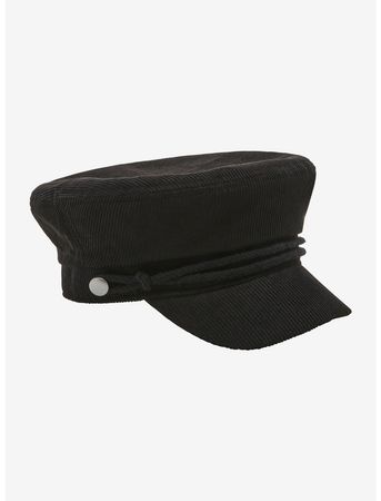 Black Corduroy Cabbie Hat | Hot Topic