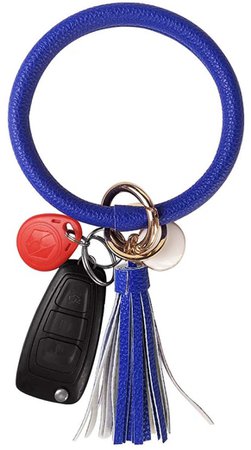 blue ring keychain