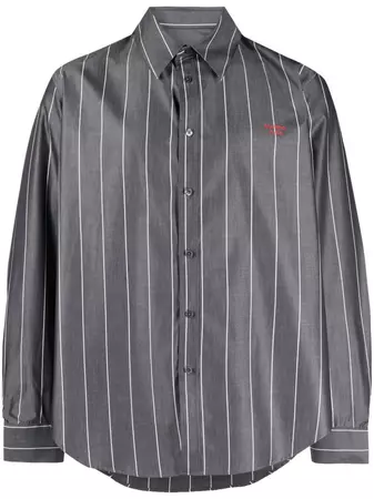 Martine Rose vertical-stripe long-sleeve Shirt - Farfetch