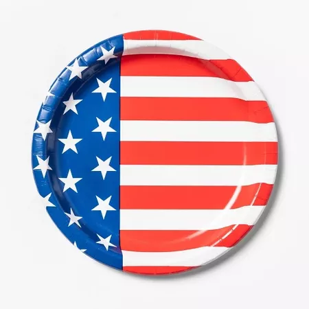 10ct 4th Of July Stars And Stripes Dinner Plate - Sun Squad™ : Target