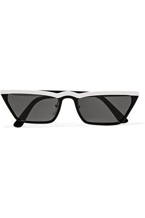 Prada | Cat-eye two-tone acetate sunglasses | NET-A-PORTER.COM