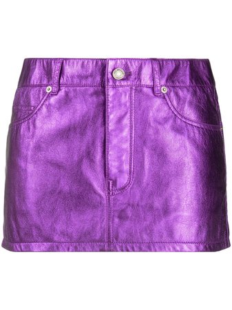 Saint Laurent iridescent mini skirt