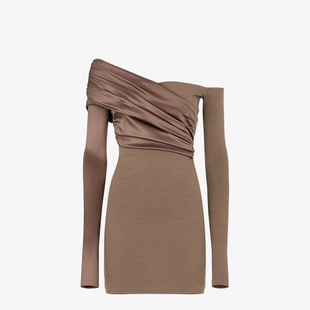 Brown jersey dress - DRESS | Fendi