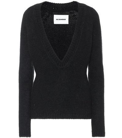 Jil Sander, Slim-fit wool-blend sweater Top