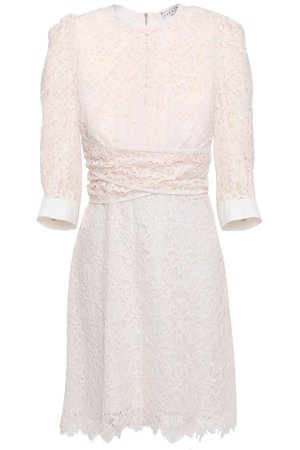 Pastel pink Nini cotton-blend corded lace mini dress | Sale up to 70% off | THE OUTNET | SANDRO | THE OUTNET