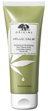 Hello, Calm(TM) Relaxing & Hydrating Face Mask with Cannabis Sativa Seed Oil