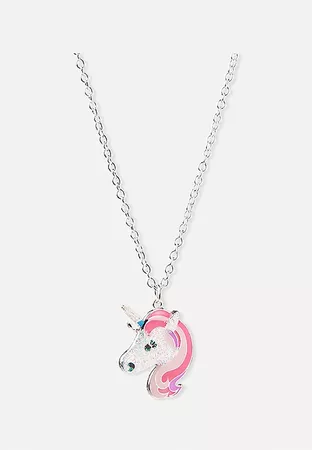 Unicorn Frappe Pendant Necklace | Justice