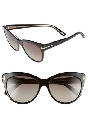 Tom Ford 'Lily' 56mm Polarized Cat Eye Sunglasses | Nordstrom