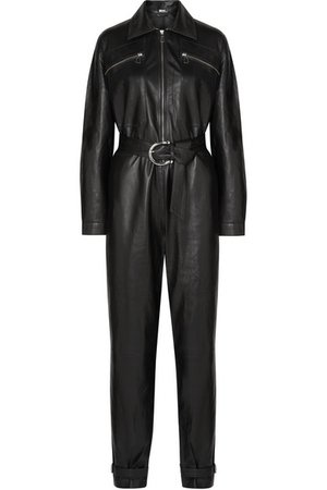 Dodo Bar Or | Barbara belted leather jumpsuit | NET-A-PORTER.COM