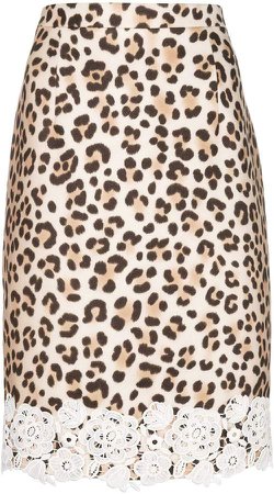 leopard print pencil skirt