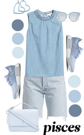 Pisces Blue Denim Outfit