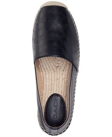 COACH Womens Carley Espadrille Flats & Reviews - Flats & Loafers - Shoes - Macy's