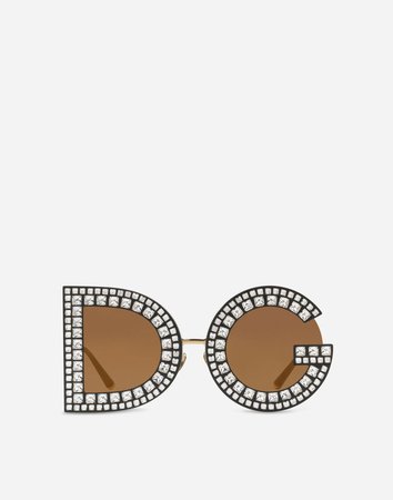 Women's Sunglasses | Dolce&Gabbana - DG GLITTER SUNGLASSES